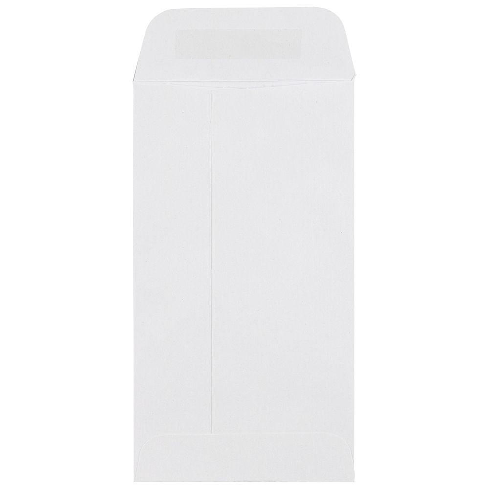 JAM Paper Coin Peel and Seal Envelopes, 2-7/8" x 5-1/4", White, 250 Per Box