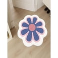 thumbnail image 6 of JilgTeok Flower Shaped Rug, Cute Daisy Rug, Flower Bath Rugs, Round Carpet, Non Slip Water Absorbent Bathroom Mat, Soft Machine Wash Rug Mat for Bedroom Kitchen Bathroom Toilet Floors(23.62*23.62in), 6 of 6