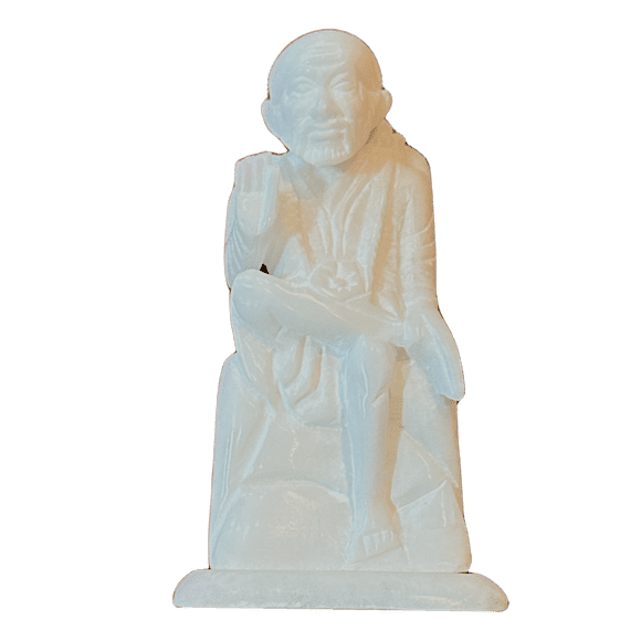 Globex Impex Sai Baba Statue 4'' (Marbre)