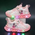 thumbnail image 1 of Zapatos de malla transpirable para niños de Disney, zapatillas de deporte de otoño, nuevos zapatos para niños, luces, zapatos casuales para niñas elsa frozen, Princess30-Insole 18,6 cm Gao Jinjia LED, 1 of 2