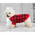 thumbnail image 2 of Jersey de forro polar para perros pequeños Jamktepat Buffalo Plaid, 2 of 7