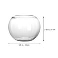 Clear Bowl Glass Vase Glass Bubble Bowl Glass Round Vase Planter