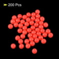 thumbnail image 3 of Uxcell 6mm Round Plastic Luminous Glow Fishing Beads Tackle Tool Red 200 Pieces, 3 of 5