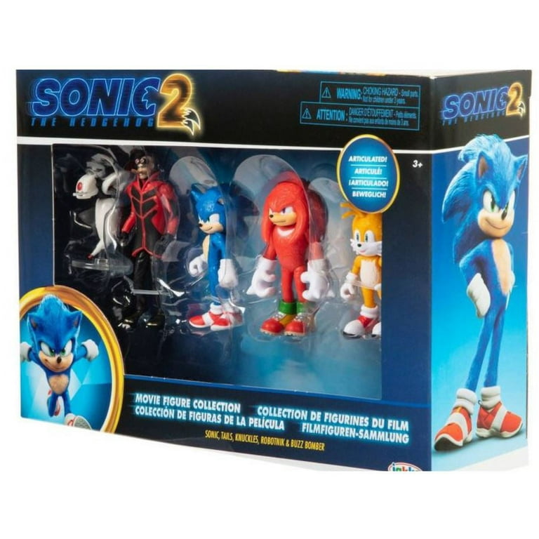 SONIC THE HEDGEHOG 2 3 PACK MOVIE COLLECTION FIGURE SET BASEBALL PARTY SNOW