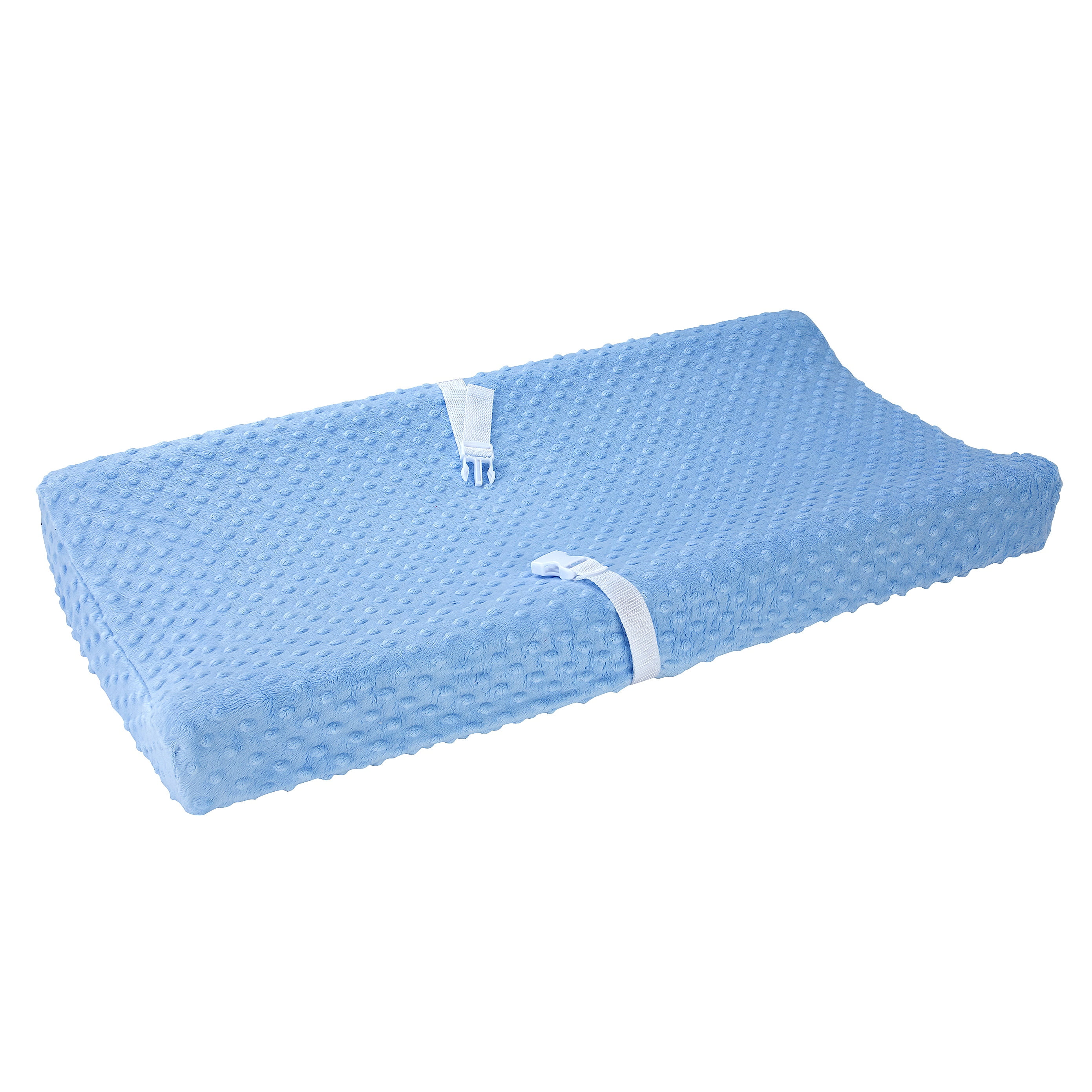 Carter's Changing Pad Cover Plush Velboa Bubble Dot Blue