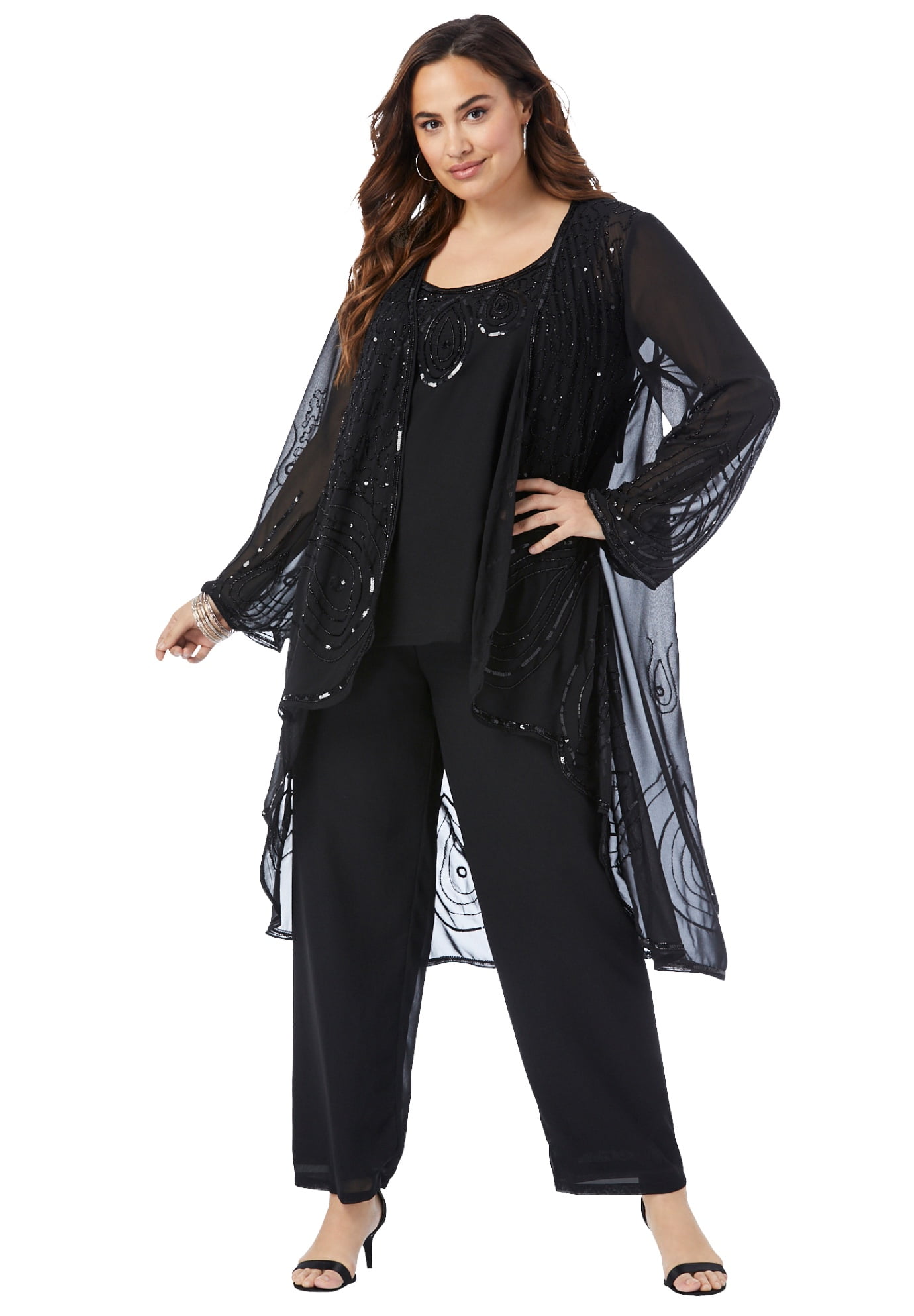 plus size sheer evening jacket