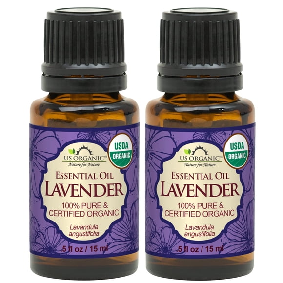 Aceite esencial de lavanda 100 % puro, orgánico de EE. UU., procedente directamente de Bulgaria, por USDA, orgánico, sin diluir, para difusor, humidificador, masaje, cuidado del cabello, sin OGM, 15