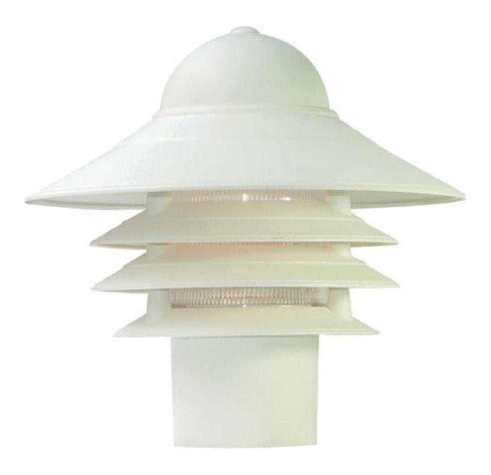87TW Mariner Collection 1-Light Post Mount Outdoor Light Fixture, Textured White 10" x 10"