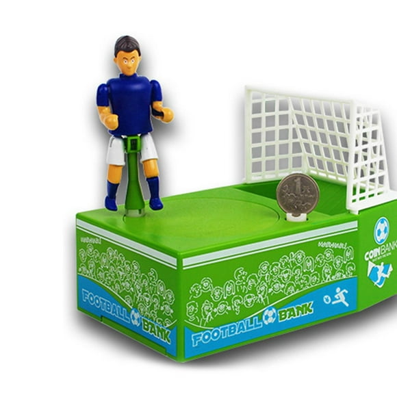 Piggy Bank Electric Soccer Player Goal Kicking Piggy Bank Coin Money Saving Box Kids Toy