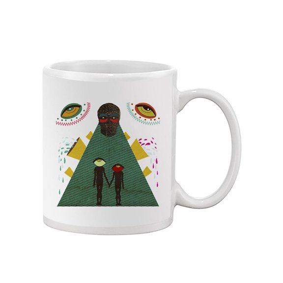 Psychedelic Collage . Mug -Image by Shutterstock,