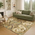 thumbnail image 6 of Addison Rugs Chantille Indoor/Outdoor Transitional Ikat Gold Machine Washable Rectangle Rug, 5' x 7'6", 6 of 8
