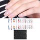 thumbnail image 5 of 24 piezas de uñas postizas con cintas adhesivas cara Presione en uñas postizas de moda para decoración de uñas DIY mujeres niñas - Tema Tema Macarena Uñas postizas, 5 of 7