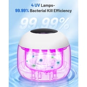 Dental Ultrasonic Retainer Cleaner Machine, 45kHz Dental Cleaning Pod with 2 Modes, Digital Timer & 200ML Capacity for Denture, Mouth Guard, Aligner, Night Guard, Braces, Toothbrush Head & Jewelry