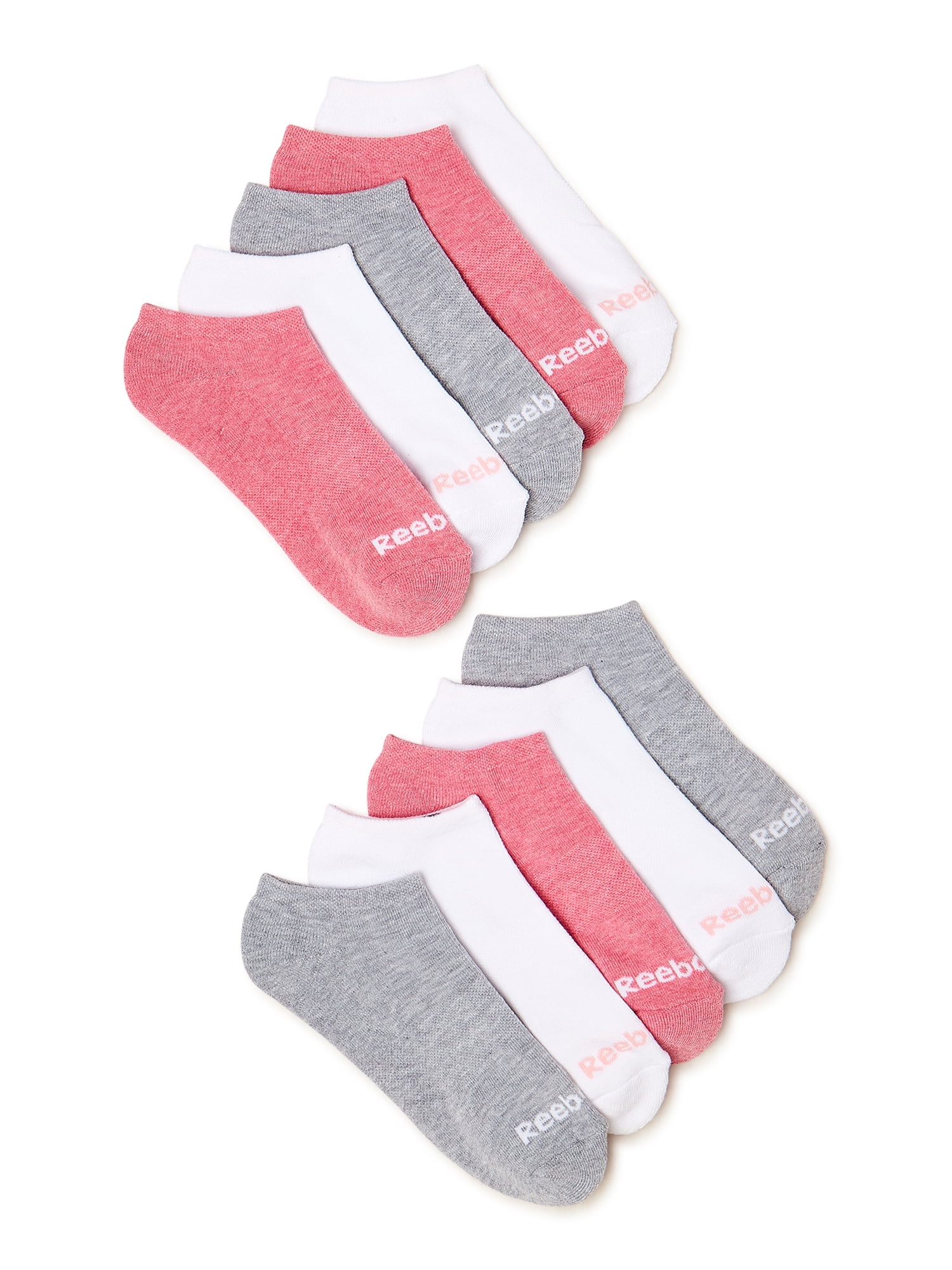 Reebok Women's Pro Series Cushion No Show Socks, 10-Pack