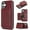 Claret, variant on iPhone 16 Wallet Case with Card Holder - RFID Blocking, PU Leather Slim Protective Phone Cover with Card Slots for Women and Men, 6.1 Inch, Ideal for Daily Use, Travel, and Commuting