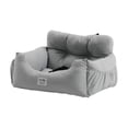 thumbnail image 2 of PORTULARIO DE COCHE DE PERRO SOFT CONFORTE COMPLETO ASIENTO ASIENTO ASIENTO ASIENTO DE ARMADA DE CARA DE ARMADA CASA GRIS 50X45X36CM Sunnimix Portadoras de asiento de coche, 2 of 8