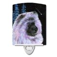 thumbnail image 1 of Caroline'S Treasures Ss8412Cnl Noche Estrellada Keeshond Luz Nocturna De Cerámica Compacta Con Certificación Ul, Ideal Para Dormitorio, Baño, Guardería, Pasillo, Cocina, 6 X 4 X 3, Multicolor, 1 of 1