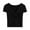 Black, variant on Womens Summer Tops Athletic Fit Shirt Womens under Shirts Long Sleeved Long Sleeve Tops for Women Sexy Swim Wear Lightweight Tunic Women's Sports Shirts Short Sleeve Shirt Women Casual Wrap Top S