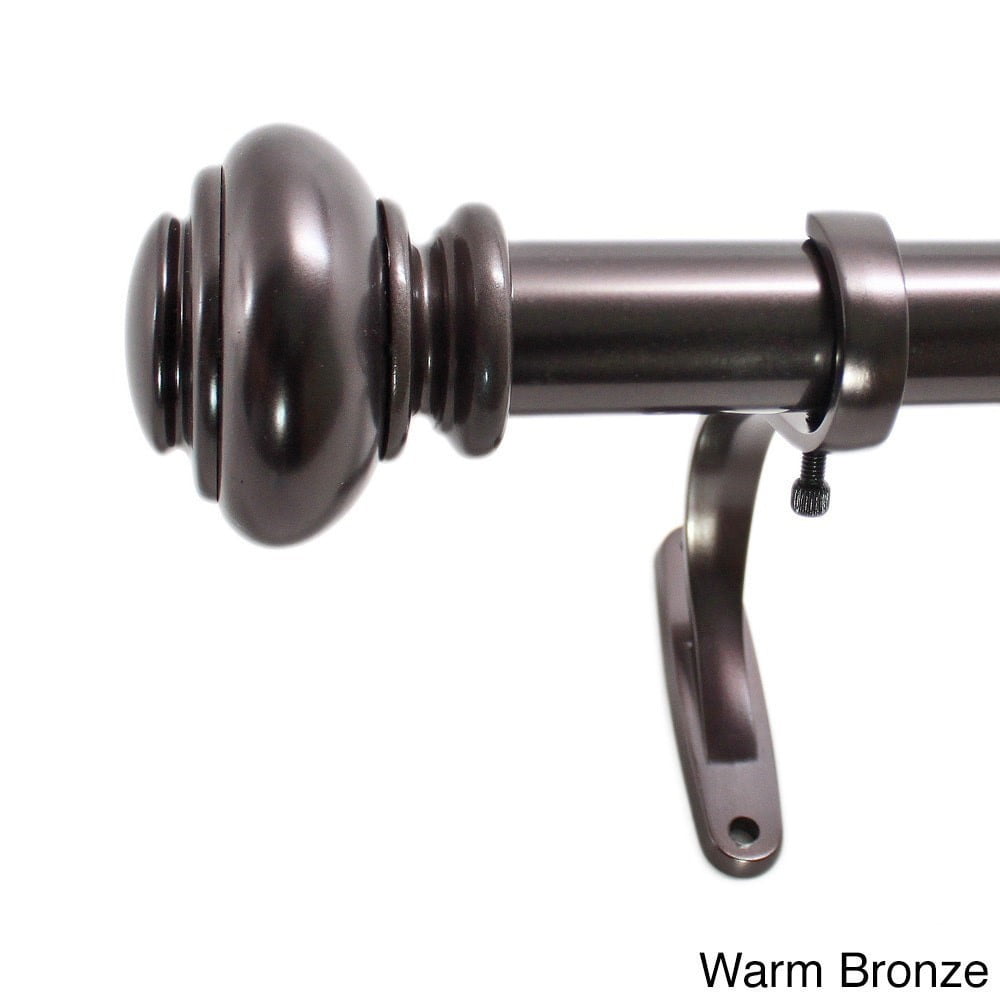 Decopolitan 1 Urn Adjustable Curtain Rod Set Walmart Com