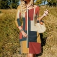 thumbnail image 3 of Colorful Squares Geometric Modern Art Dress Summer Dresses Woman Street Style Big Size Casual Dress, 3 of 9
