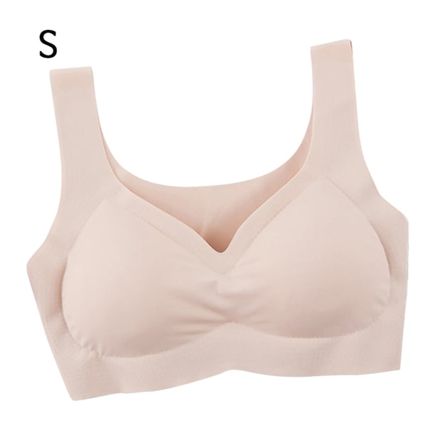 Sujetador sin costuras Wireless Hacer subir Lingerie Sport Ropa interior transpirable, Albaricoque, S Eigraketly AP002552-05