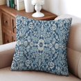thumbnail image 5 of Carpet Blue Vintage Design Boho Pillow Covers, 2 pieces 18x18 Inch Ethnic Linen Throw Pillow Cases, Perfect Home Decor Accent for a Stylish Aesthetic, 5 of 7