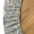 thumbnail image 5 of Ambesonne Floral Fitted Round Tablecloth, Roses Leaves Repeating Art, 36"- 40" Diameter, Dark Sand Brown and Grey, 5 of 5