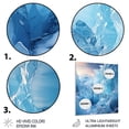 thumbnail image 3 of Designart "Glacial Glow of the Glacier" Landscape & Nature Metal Wall Art, 3 of 5