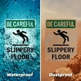 thumbnail image 6 of (2 Pack) Slippery Floor With Symbol OSHA Be Careful Sign 18 Inch X 24 Inch Indoor / Outdoor Rust-Free Aluminum Metal Signs for Workplace, Workshop, and Construction Site, Made in the, 6 of 8