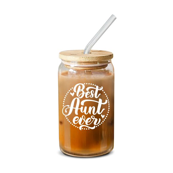 Cadeaux pour Tantes - Cadeaux de Noël pour Tante de Nièce, Neveu - Cadeaux d'Anniversaire pour Tante, Nouvelle Tante, Tantes - Meilleur Cadeau de Tante pour Tante, Annonce de Tante, Promue Tante - Verre à Café 16 Oz