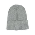 thumbnail image 2 of Cozy Rib Knit Cuff Beanie –  Warm  Stylish Winter Hat For Men Women, Heather Grey, 2 of 2