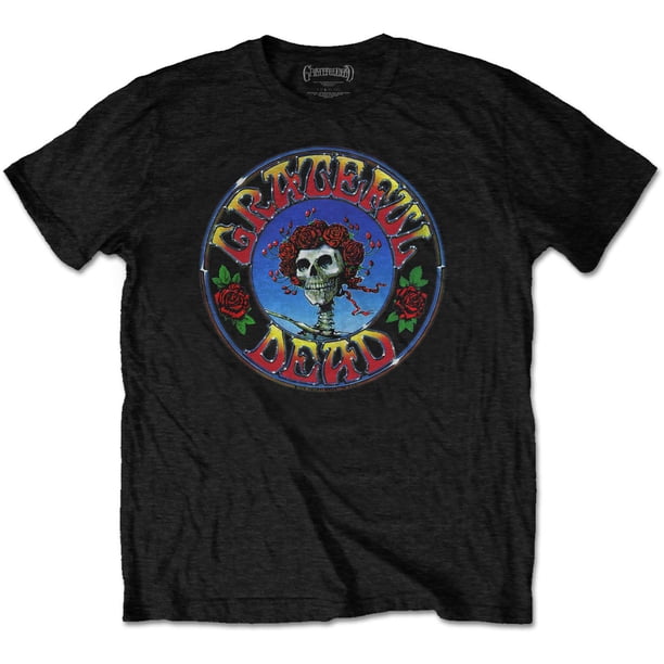 Grateful Dead - Camiseta Bertha Círculo para Adultos Unisex (Negro)