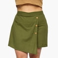 thumbnail image 4 of Short falda de lino Roman Fashion Talla extra modelo 2759 Olivo verde 42, 4 of 6