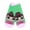 Green, variant on LOL Surprise Girls Ankle Socks Size 6-8.5 Fits Shoe Size 7-3 - Green