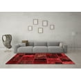 thumbnail image 3 of Ahgly Company Indoor Round Oriental Red Modern Area Rugs, 6' Round, 3 of 4