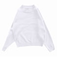 thumbnail image 3 of Oversized Sweaters for Women Fall Winter Long Sleeve Drop Shoulder Casual Crewneck Cropped Pullover Sweater Top, 3 of 3