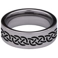 thumbnail image 4 of Knotwork Tungsten Carbide Ring, 4 of 9