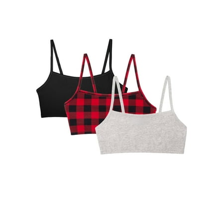 

Women‘s Spaghetti Strap Cotton Sports Bra 3-Pack Style-9036