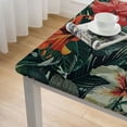 thumbnail image 5 of WYYP Flowers Leaves Wallpaper Square Table Cover 100% Polyester Fiber 40*40, 5 of 8