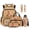 Capybara Mushroom Brown, variant on Xixirimido Black Cat Floral 6Pcs School Bag with Thermal Lunch Box Pencil Case Water Bottle Holder Keychain and Bookmark for Boys Girls 17 Inch Backpack Set