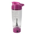 thumbnail image 1 of Botella mezcladora de proteínas, mezcladora de vórtice, licuadora portátil a batería, vaso mezclador de 600 ml (rojo rosa), 1 of 7