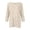 a-Beige31575, variant on FINALGANG Womens T Shirt Ribbed Knit Boat Neck Three Quarter Sleeves Tunic Relaxed Fit Casual Tees For Daily Wear Trendy Top