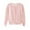 Pink, variant on fatyb Girls Thin Sweater Cardigan Button Long Sleeve Cardigans Hollow out Crew Neck Sweater for Girls