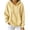 Yellow, variant on Women's Printed Hooded Sweatshirt, Pullover Drawstring Sports Hoodies, Relaxed Fits Long Sleeve Outdoor Workout Tops