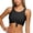 Black, variant on Tankini Top Women's Classic Soft Cut Out Tie Knot Front High Neck Crop Top Bikini Swimsuit Tops Black,S