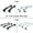 Black, variant on AA-Racks Model ADX32-C Aluminum 2 Bar (60") Universal Drilling Truck Camper Roof Rack with Ladder Stopper Sandy Black