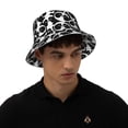 thumbnail image 5 of Yiaed Panda1 Print Reflective Stripe Bucket Hat Unisex Funny Outdoor Fisherman Cap Beach Sun Hat, 5 of 5