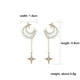 thumbnail image 3 of Pendientes Estrella Luna Mujeres Tendencia de la moda Zircon Oro Borla Pendientes Joyas para Mujer Pendientes para Mujer, 3 of 8