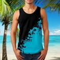 thumbnail image 2 of Sngxgn Men's Outfits Casual Sleeveless Round Neck Tank Top with Crop Top(Black,XXXXXL), 2 of 5