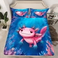 thumbnail image 2 of Castle Fairy Kids Teens Kawaii Axolotl Bed Sheets,Sea Salamander King Sheets, 2 of 7